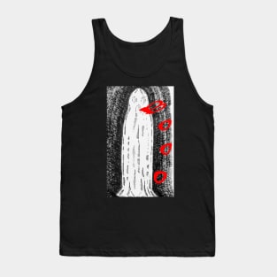 Halloween Ghost Says Boooo Art Tank Top